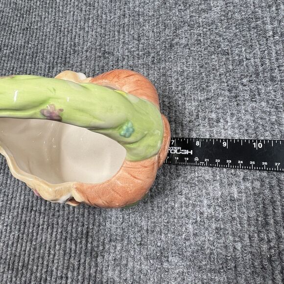 VTG Designpac Easter Basket Ceramic Rabbits Carrots 7”x‎ 6” Holiday Decorative - Picture 11 of 13